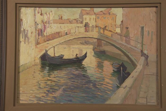 Appraisal: George Noyes Venetian View Oil, ca. 1895