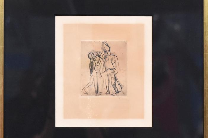 Appraisal: 1909 Picasso Drypoint, from Tucson Hr 3.