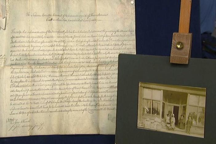 Appraisal: 1787 Benjamin Franklin Signed Land Grant, from Corpus Christi Hour 2.