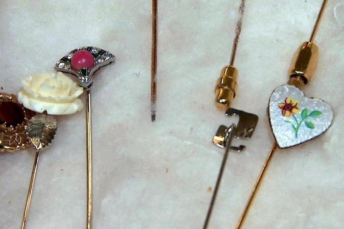 Appraisal: Conch Pearl Stick Pin, ca. 1915, from Pittsburgh Hour 1