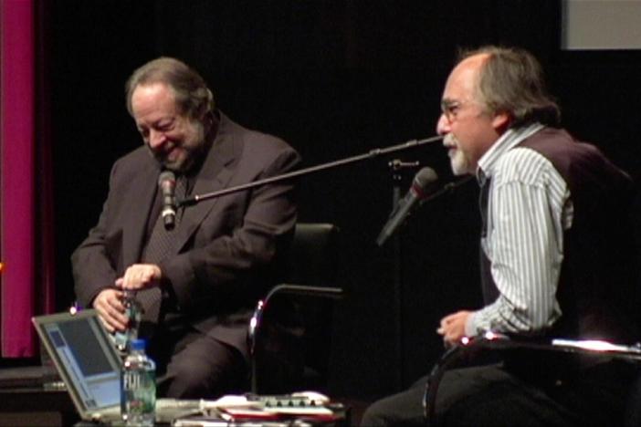 Art Spiegelman and Ricky Jay in conversation at the Hammer Museum in Los Angeles.
