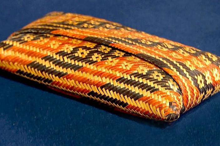 Appraisal: Chitimacha Double-Woven Basket, ca. 1920, from Baton Rouge Hour 2.