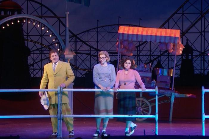 Amanda Majeski, Serena Malfi, and Christopher Maltman sing this Act I trio.