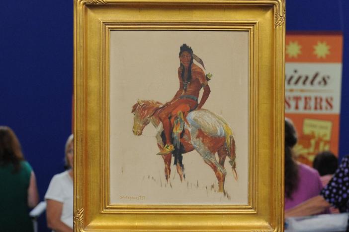 Appraisal: Mid-20th Century Olaf Wieghorst Painting, from Santa Clara, Hour 1.