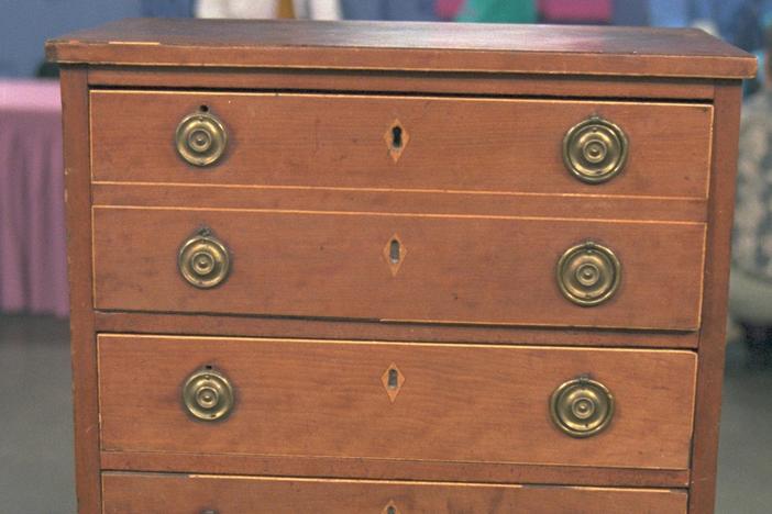 Appraisal: Federal Miniature Chest, ca. 1810, from Vintage Tucson.