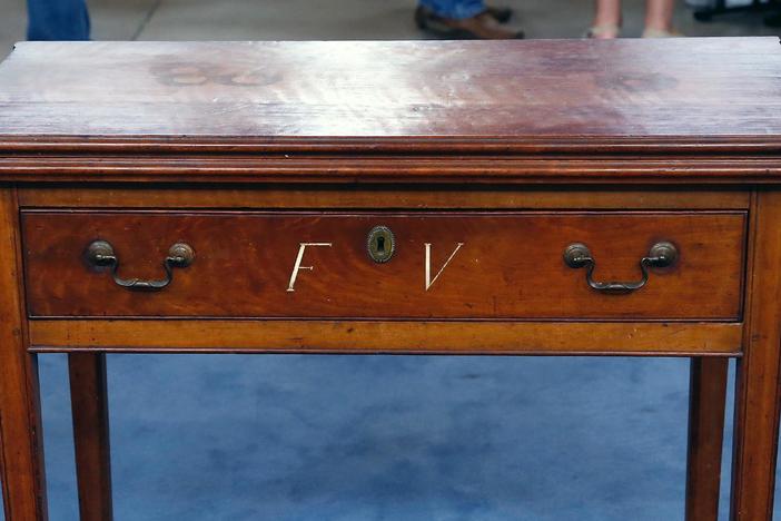 Appraisal: 1790 Federal Philadelphia Inlaid Card Table, from Boise Hour 2.