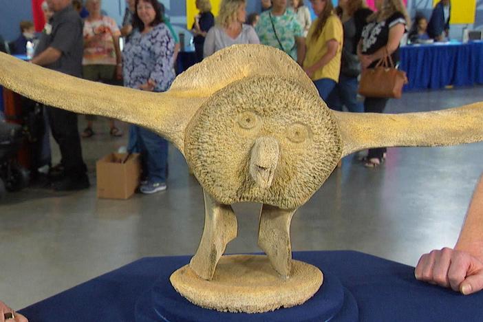 Appraisal: Whale Vertebra Sculpture, from Spokane, Hour 1.