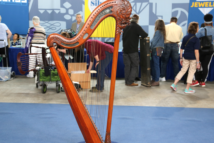 Appraisal: George Cousineau Pedal Harp, ca. 1770, in Harrisburg, Hour 1.