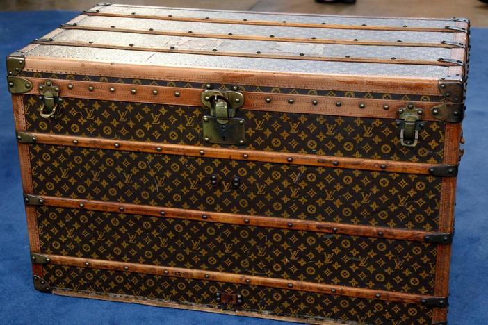 Appraisal: Louis Vuitton Steamer Trunk, ca. 1915, from Eugene Hour 1