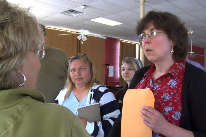 Beverly May worries that no one will speak up to mining interests at a public hearing.