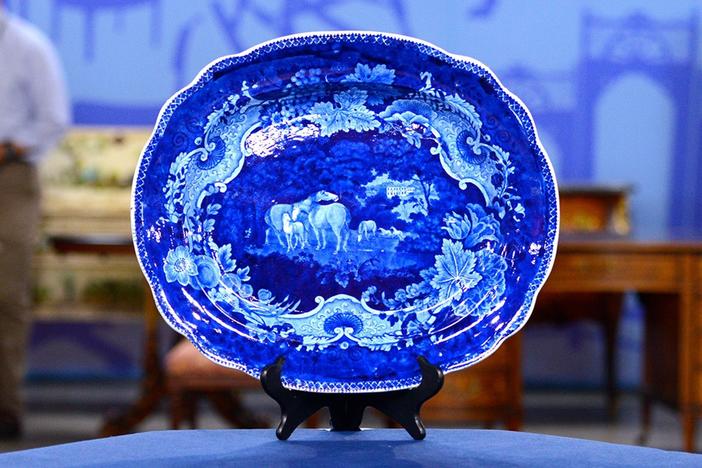 Appraisal: Staffordshire Transferware Platter, ca. 1820, from Albuquerque, Hour 1.