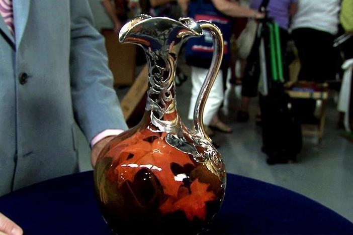 Appraisal: Rookwood Silver Overlay Ewer, ca. 1905, from Tulsa Hour 3