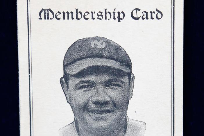Appraisal: Babe Ruth Candy Club Card, ca. 1926, from Boise Hour 3.