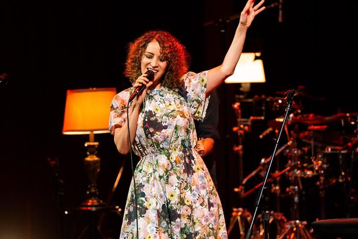 Gaby Moreno performs her hit song “El Mayoral” with Grammy Award-winning band Snarky Puppy.