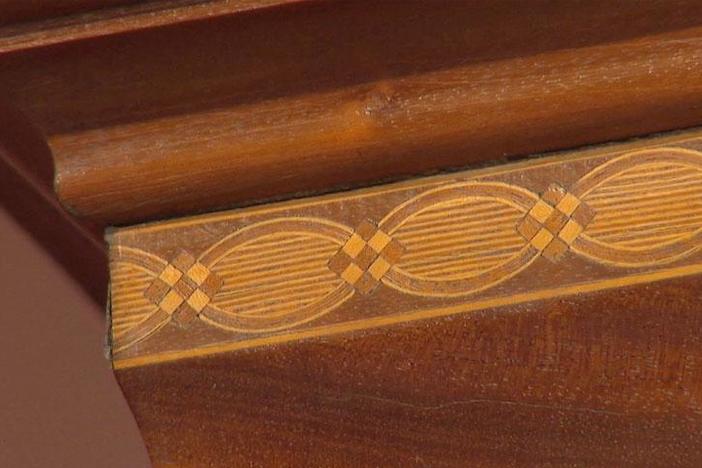 Learn how inlay is made from Gary Sullivan at Colonial Williamsburg in Richmond, Hr 3.