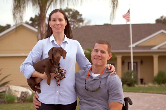 Moving into a Homes for Our Troops home has given this couple a chance to start a family.
