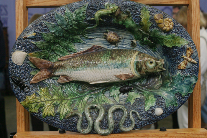 Appraisal: Palissyware Fish Platter, ca. 1900, in Vintage San Francisco.