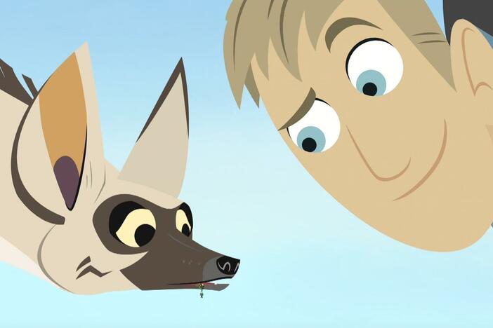 The termite colony and Chris are endangered by the appearance of an aardvark!