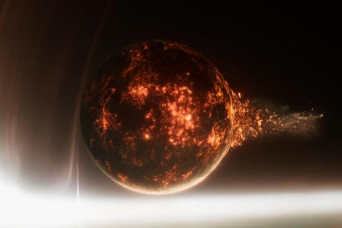 Black holes distort the space-time fabric.