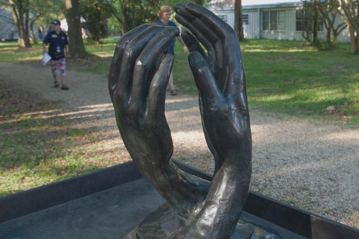 Appraisal: Auguste Rodin 'The Cathedral' Bronze Modern Copy
