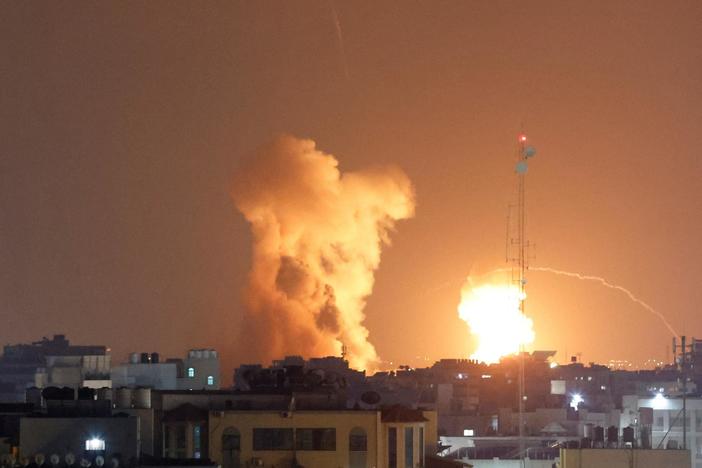 News Wrap: Israeli airstrikes pound Gaza killing at least 10, wounding dozens