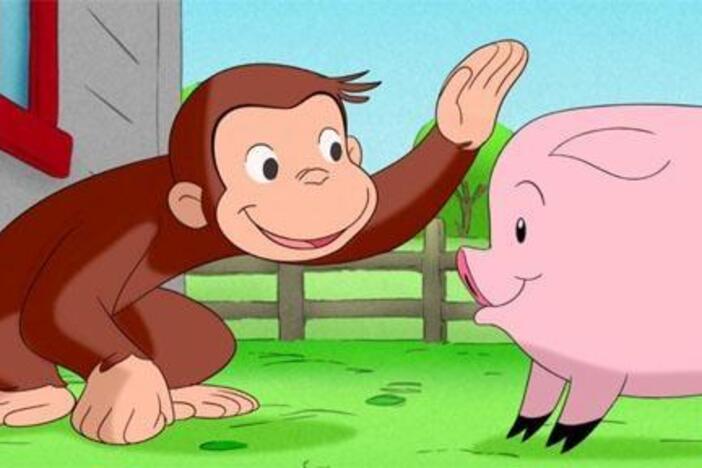 George and Hundley experience spring on the farm with all the baby animals.