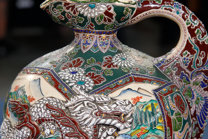 Appraisal: Late 19th-Century Satsuma-Style Ewers, in San Jose, Hour 3.