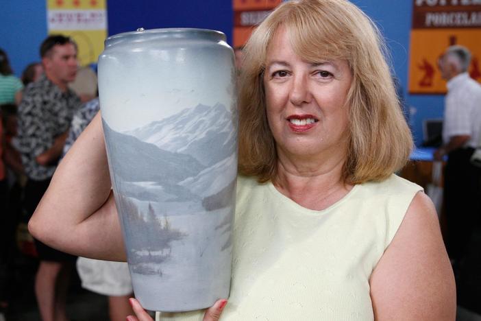 Appraisal: 1913 Rookwood Vellum Vase, from Spokane Hour 3.