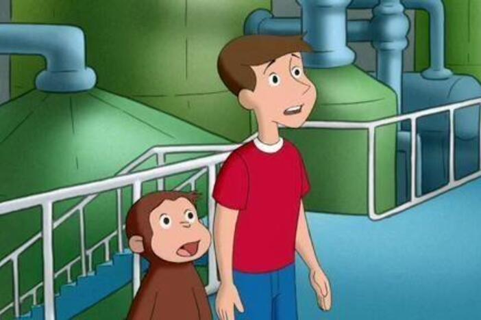 Steve has to recover his homework after it falls down the drain.