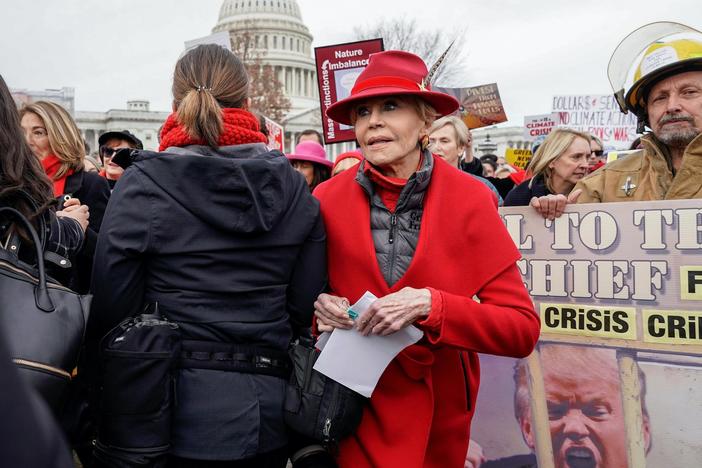 Jane Fonda on taking action to address ‘dire’ climate crisis