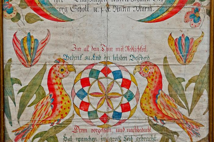 Appraisal: 1811 North Carolina Fraktur, from Richmond Hour 1.