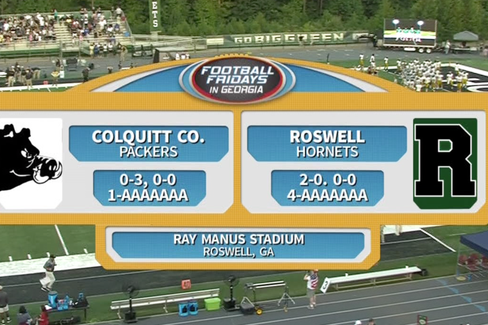 The GPB Sports team is at Roswell High School as the Hornets host the Colquitt Co. Packers