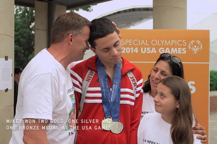 Mikey McQuay’s swimming as he is selected to participate in the national Special Olympics.