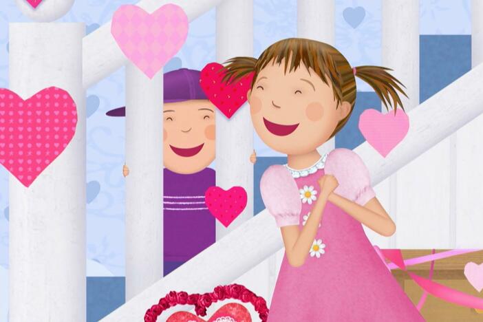 Pinkalicious and Peter sing about decorating the house for Valentine's Day!