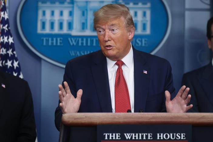 Trump says he’s eager to sign economic relief bill into law
