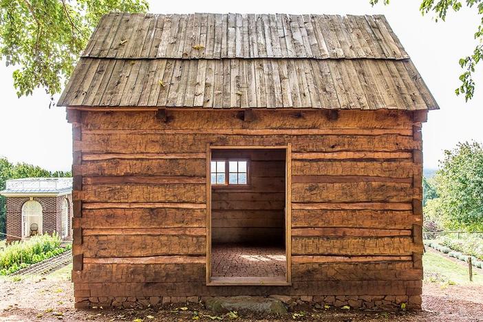 Geoffrey Baer learns about the restoration of Monticello’s Mulberry Row.