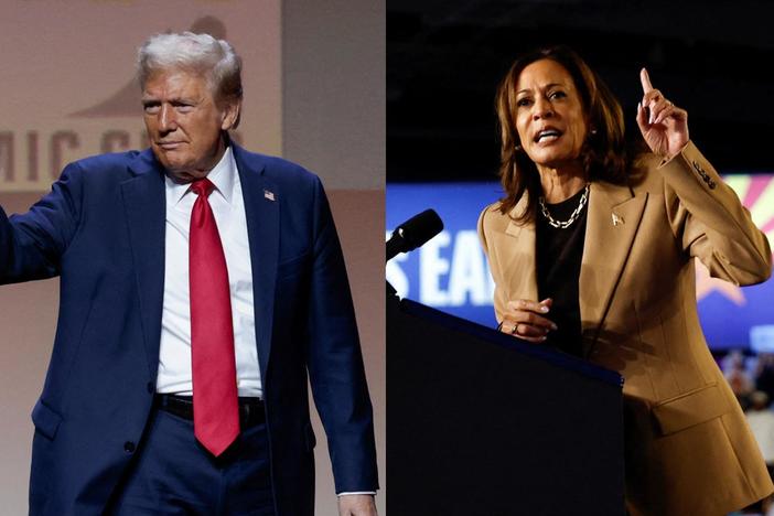 Harris courts voters from across the aisle as Trump stokes fears on crime and immigration