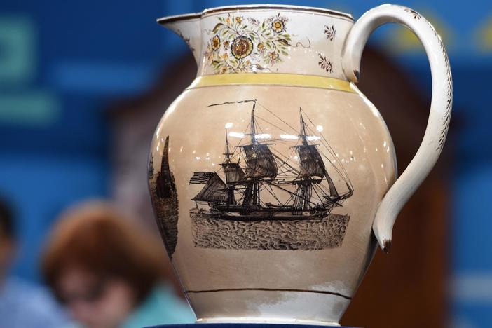 Appraisal: Staffordshire North Carolina Scene Jug, ca. 1805, from Charleston Hr 3.