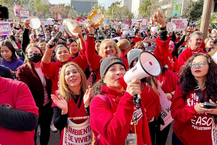 LA schools closed as workers strike for better wages and conditions