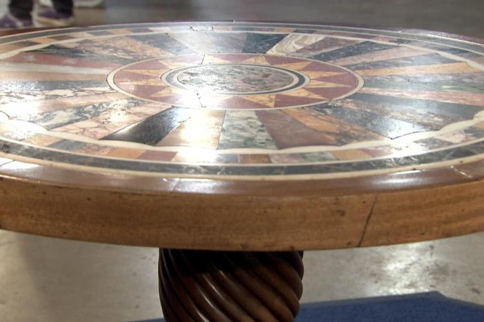 Appraisal: Specimen Marble Top Table, ca. 1865, from Little Rock Hr 1.