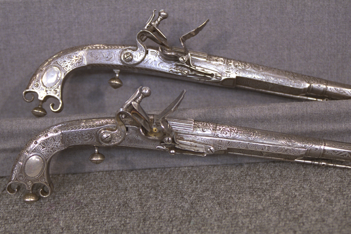 Appraisal: 18th C. Scottish Pistols, from Vintage Cleveland.
