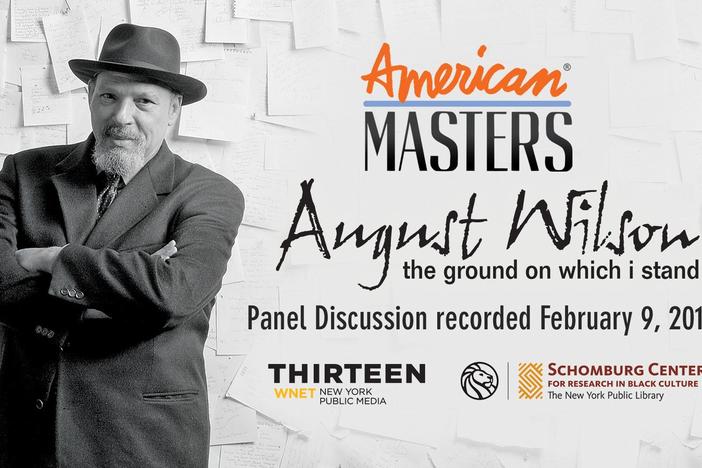 Director Sam Pollard moderates a panel at Schomburg Center for Research in Black Culture.