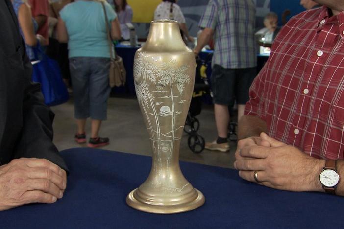 Appraisal: Le-Camark Lamp Vase, ca. 1930, from Our 50 States Hour 1.