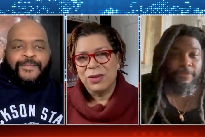 Authors Jason Reynolds and Kiese Laymon discuss book bans.