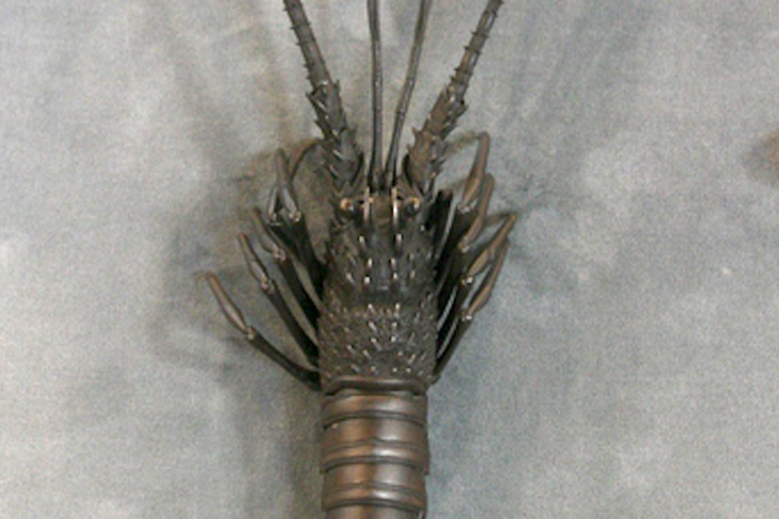 Appraisal: Meiji Period Iron Spiny Lobster, in Vintage Chicago.