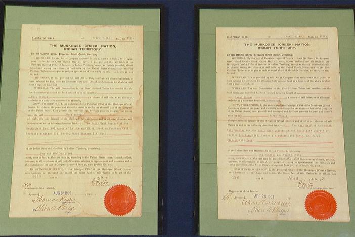 Appraisal: 1903 & 1905 Muskogee Creek Nation Allotment Deeds