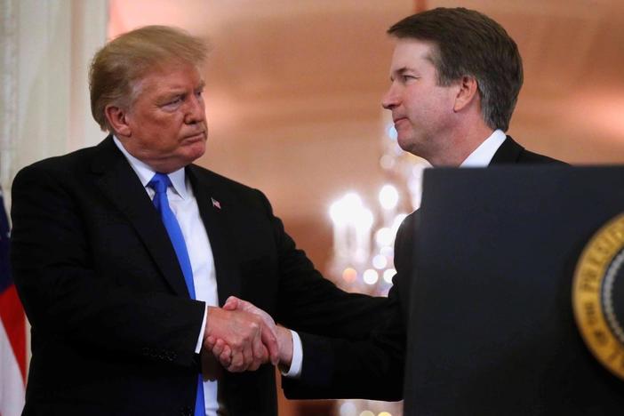 Trump challenges Kavanaugh accuser’s credibility, dividing Republicans