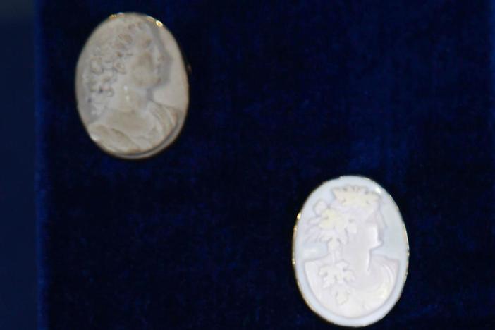 Appraisal: Italian Lava & Conch Shell Cameos, ca. 1900