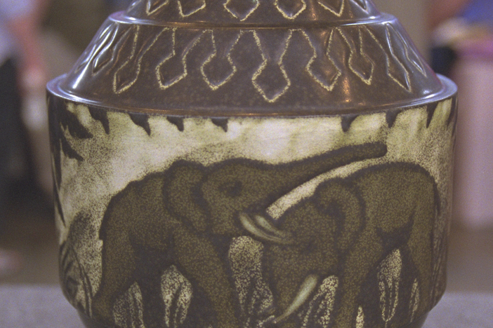 Appraisal: Charles Chatteau Boch Frères Vase, ca. 1930, from Vintage Hot Springs.