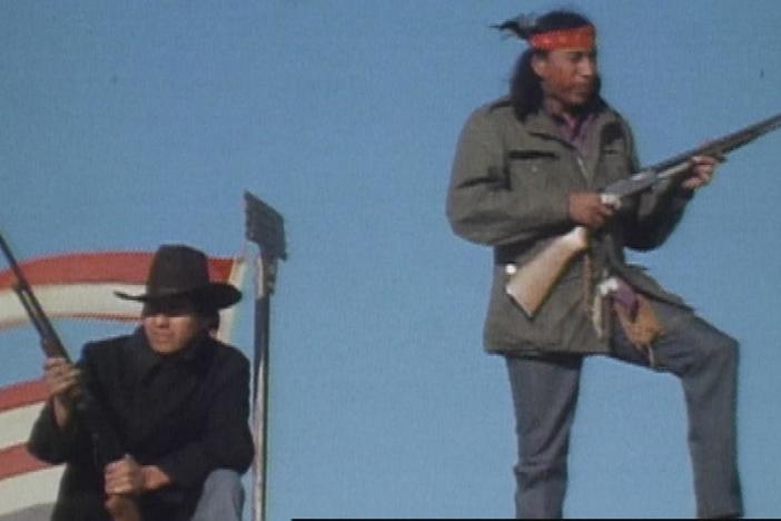 In February 1973, the American Indian Movement took over Wounded Knee, South Dakota.  